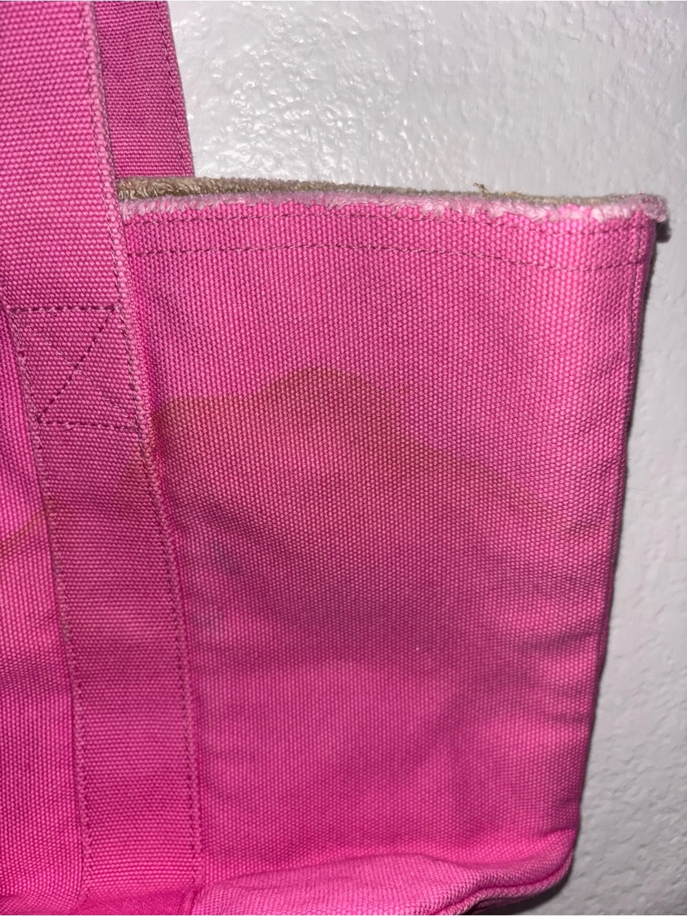 Ralph Lauren Rose Pink Canvas Tote with Leather Tag- NWT - Picture 4 of 6